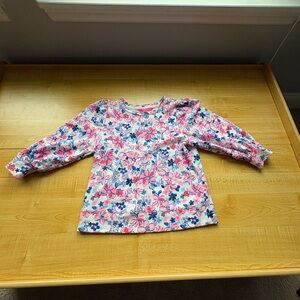 Lilly Pulitzer Floral Long Sleeve Tee - Pink and Blue